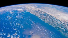 太空地球蓝色地球地球自转4k