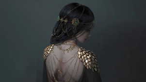 唯美鬼刀wlop插画背影4k