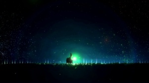 烟花萤火虫夜晚唯美4k