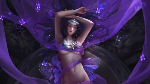 剑网三五毒愚者一智异域风情古风美女剑网3
