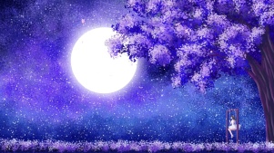 鼠标拖尾互动唯美插画宅婳氏宅婳氏壁纸唯美壁纸星空唯美星空壁纸夜晚