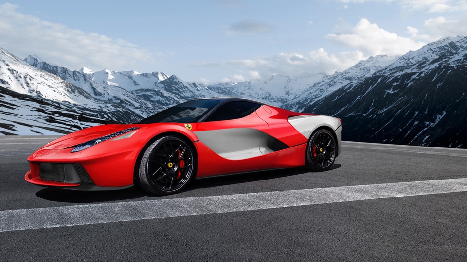 法拉利 红色 风景 桌面 壁纸壁纸