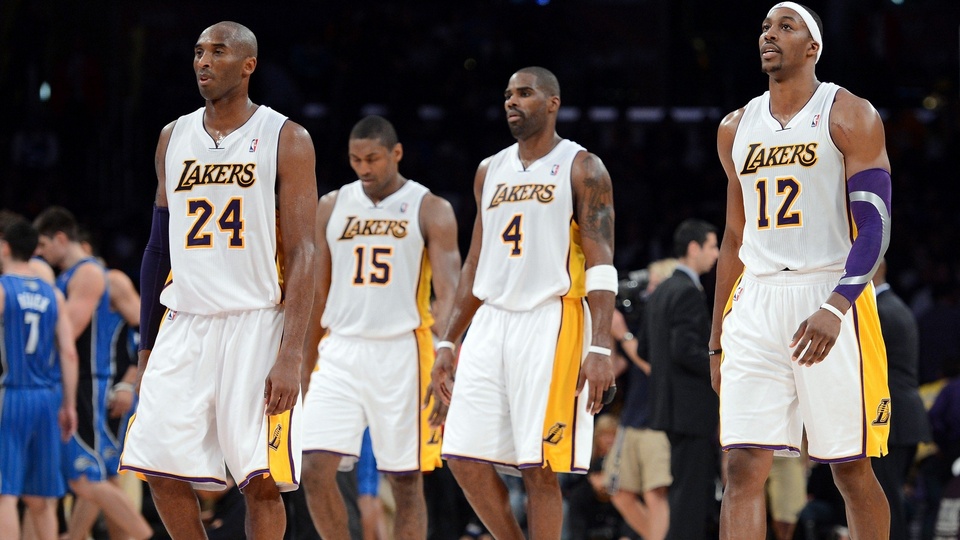体育 NBA 湖人队 紫金五虎 科比 劲爆体育壁纸
