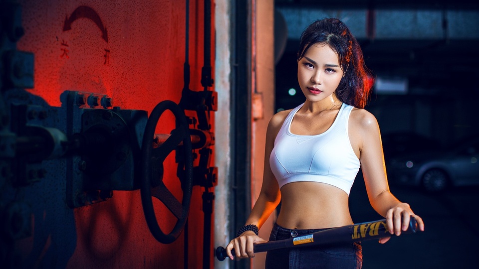 棒球 少女 劲爆体育壁纸