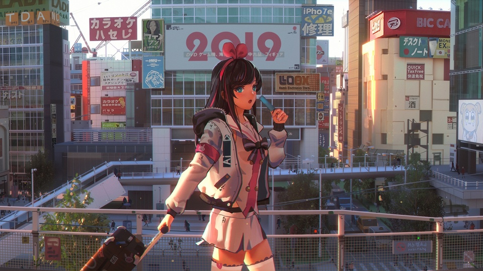 虚拟主播ai少女动漫壁纸