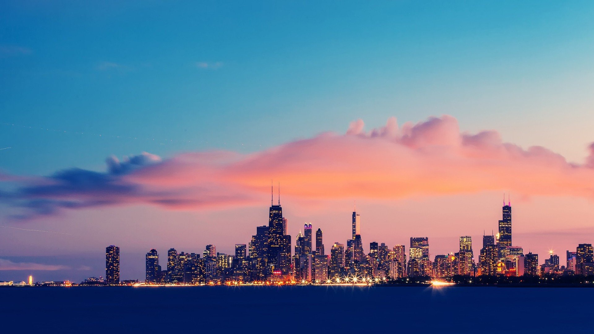 风景 繁华 城市风光 建筑 夜景 夜晚 旅行 风景大片壁纸