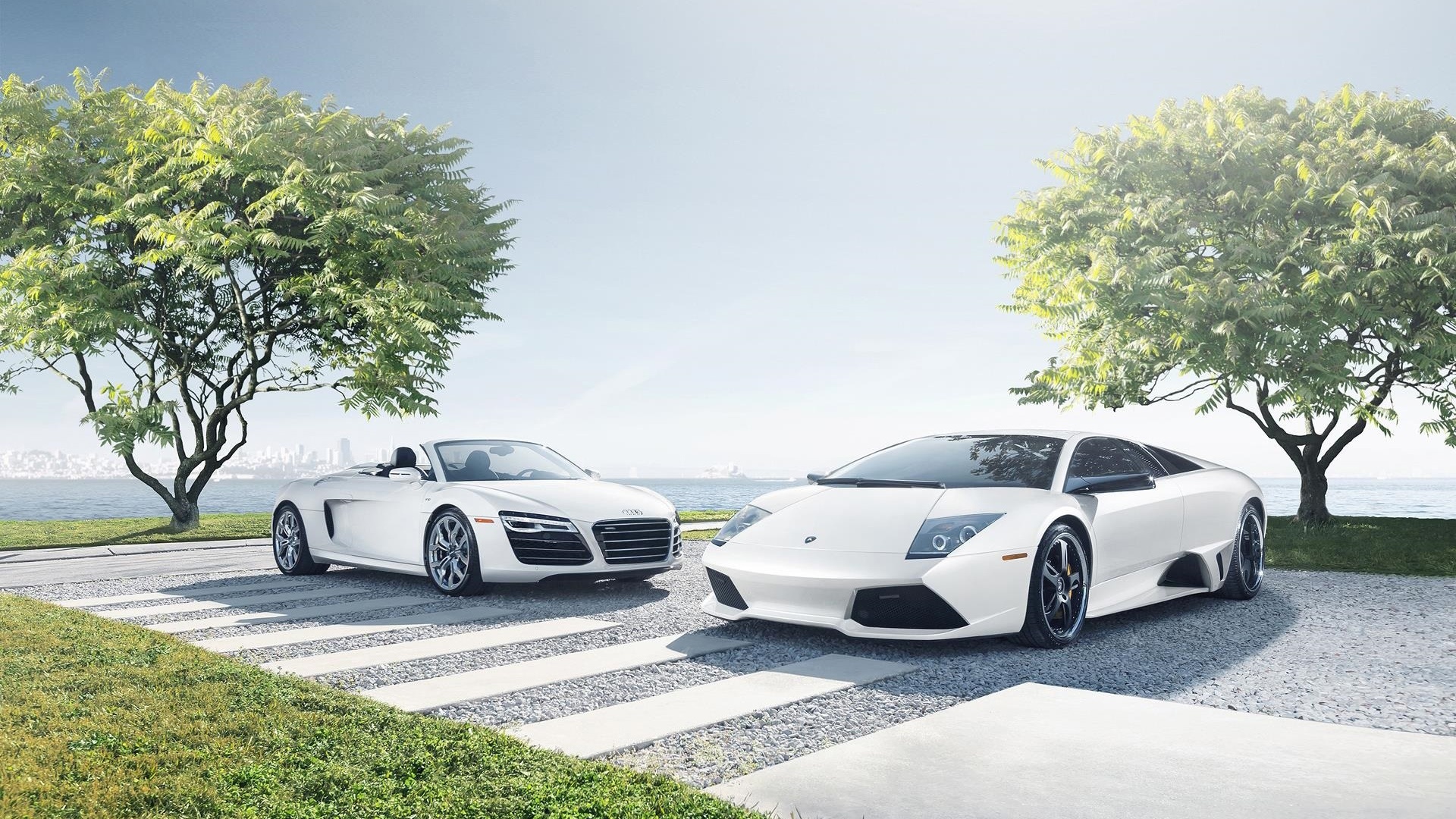 奥迪 R8蜘蛛 蝙蝠壁纸