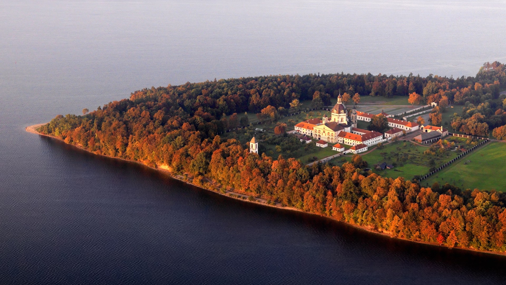 波罗的海立陶宛海树林房子半岛风光桌面壁纸壁纸