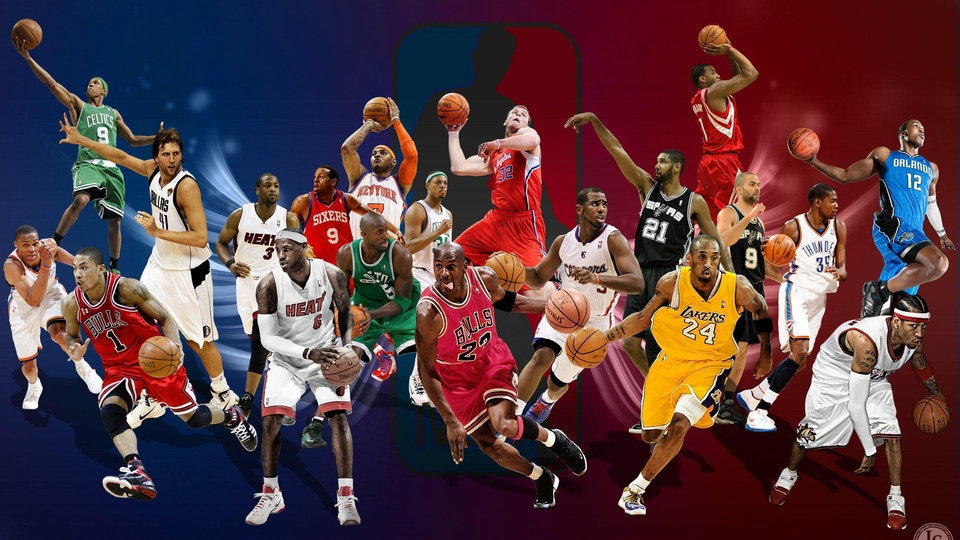 NBA 篮球 球星 巨星 乔丹 保罗 隆多 维斯布鲁克 罗斯 诺维斯基 韦德 詹姆斯 科比 皮尔斯 加内特 麦迪 邓肯 帕克 杜兰特 霍华德 艾弗森 劲爆体育壁纸