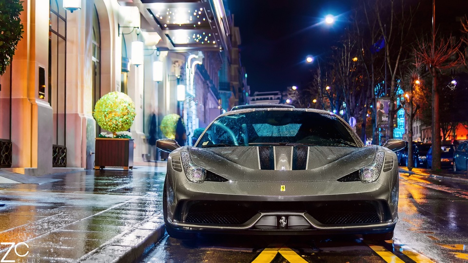 法国的巴黎夜景 法拉利 桌面 壁纸壁纸