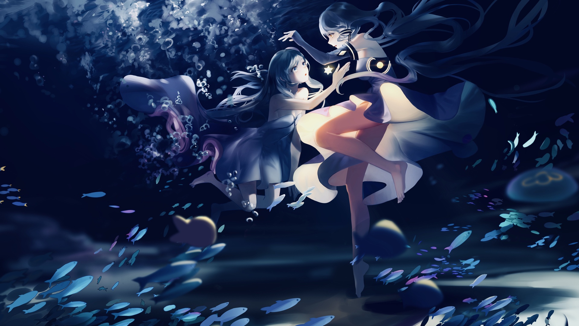 xingchen水下女生鱼星尘4k动漫壁纸壁纸