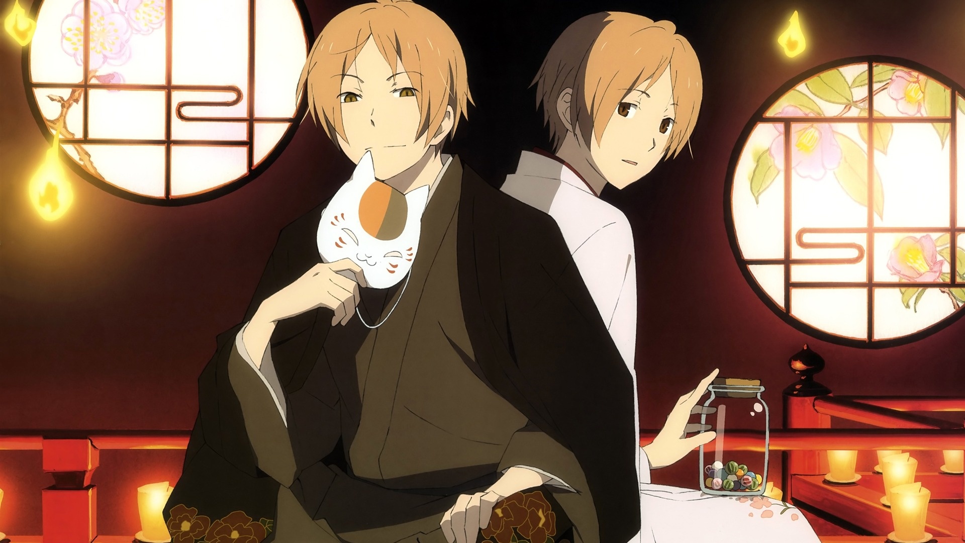 壁纸 : 动漫, 坐着, 时尚, 玩具, 夏目Yuujinchou, 夏目书友, 人的立场 1184x800 - Amusamere ...