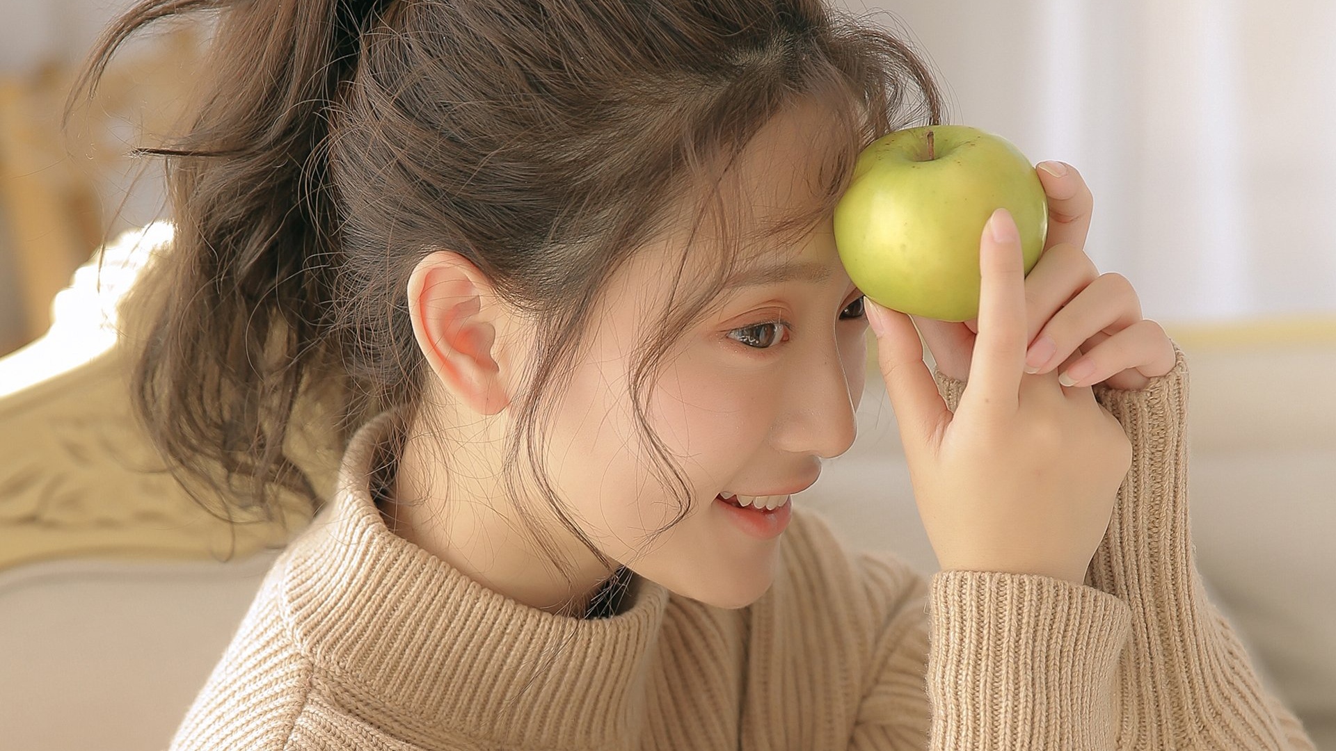 清纯清新慵懒迷人可爱天真美女模特壁纸2