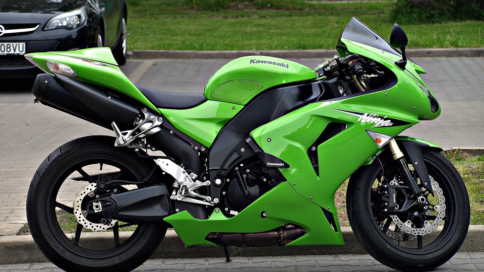 绿色 摩托车 4K壁纸壁纸