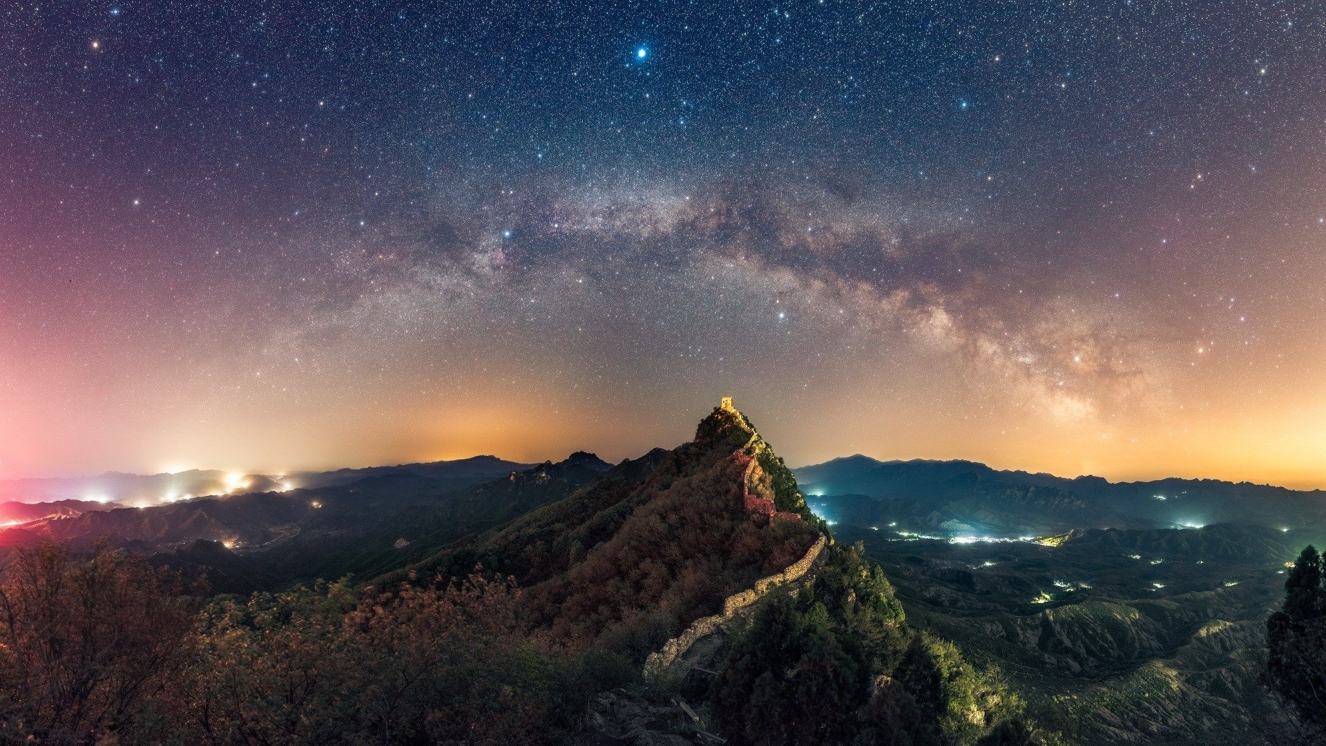 风景奇幻梦境山川宇宙星空风景大片壁纸
