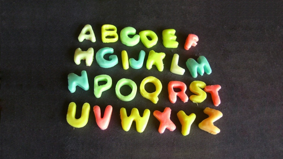 文字橡皮泥字母文字控壁纸