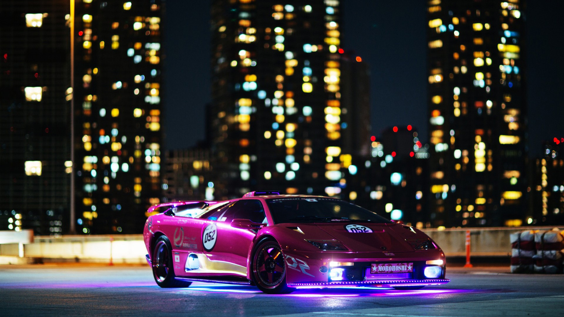 兰博基尼暗黑破坏神城市夜景壁纸壁纸