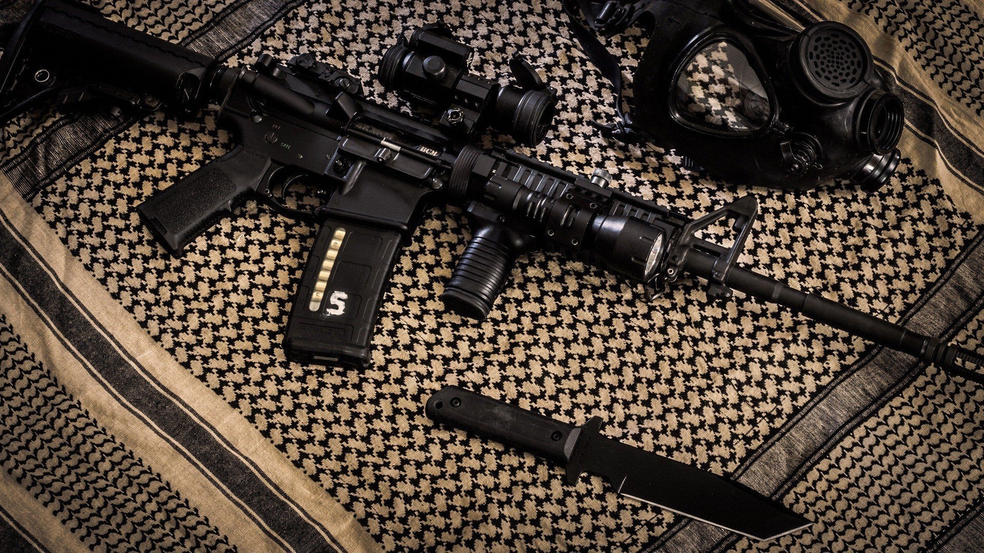 军事枪械m16军事天地壁纸