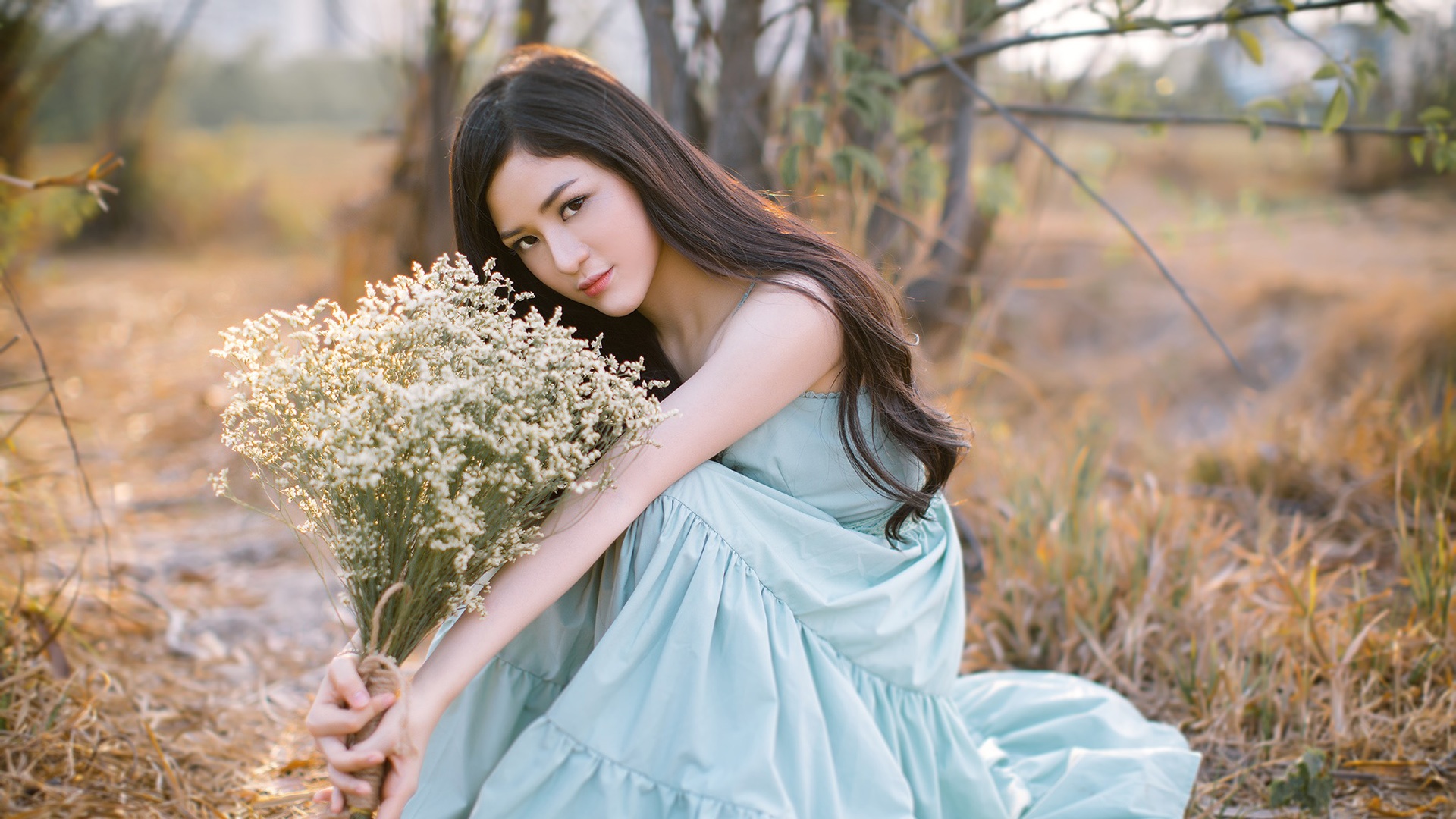 文艺美女壁纸95