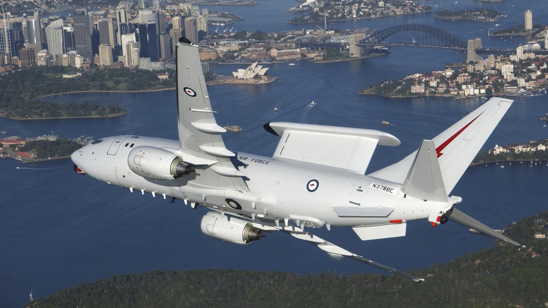 飞机预警机军事天地壁纸8