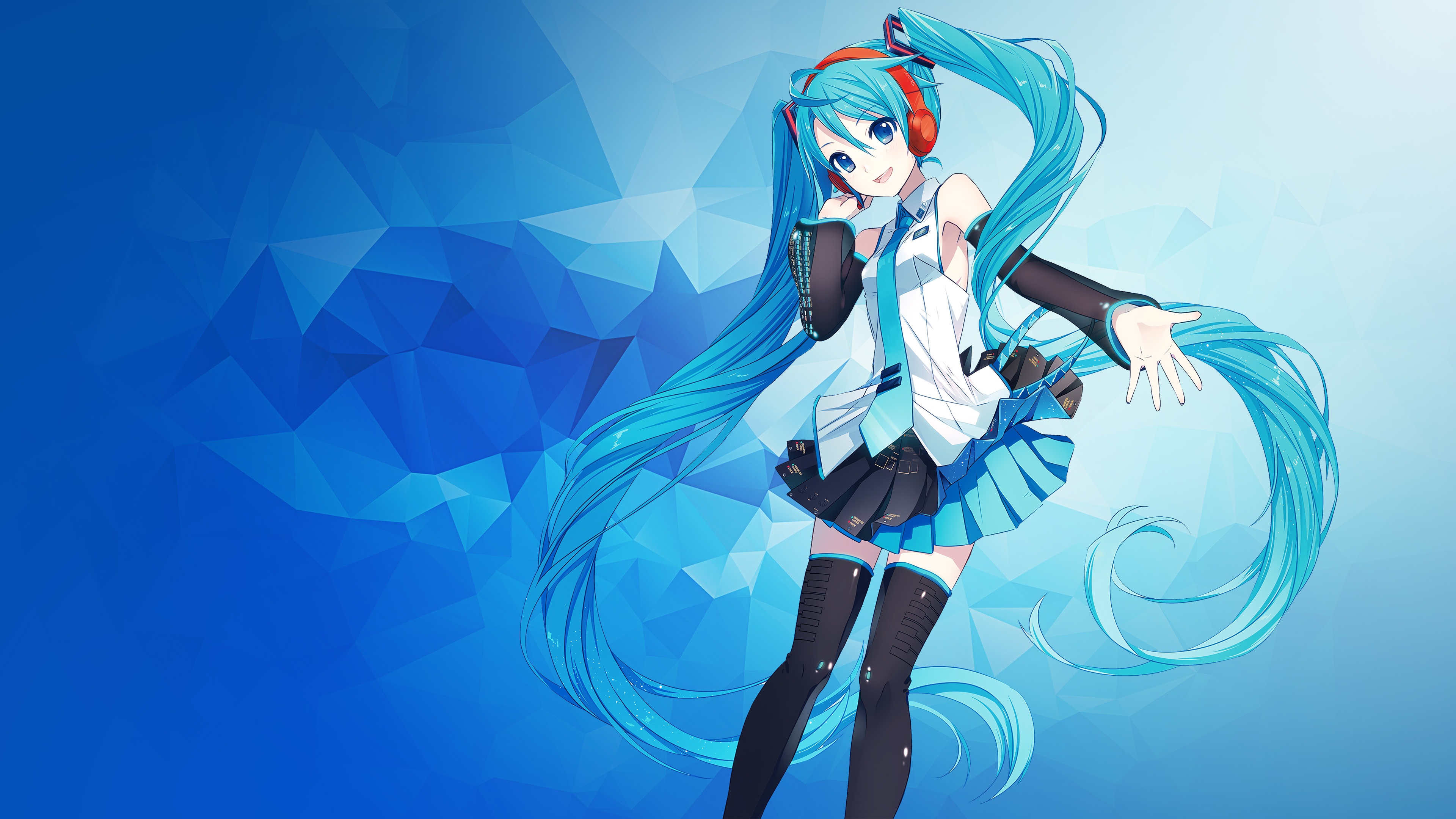 可爱女生初音未来长发好看的4k动漫壁纸壁纸