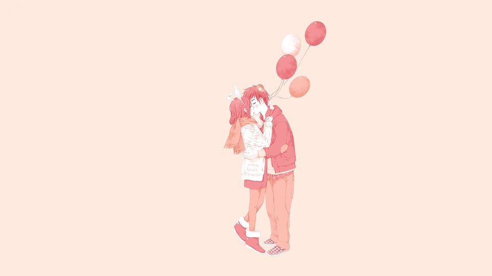 爱情 浪漫手绘 温馨 甜蜜 情侣 浪漫 爱情美图壁纸