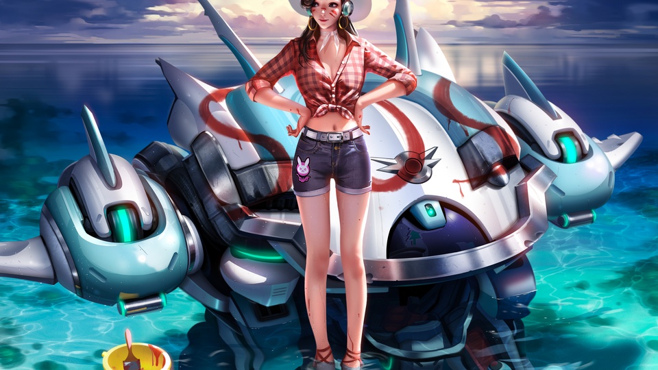 dva海边清凉夏装壁纸