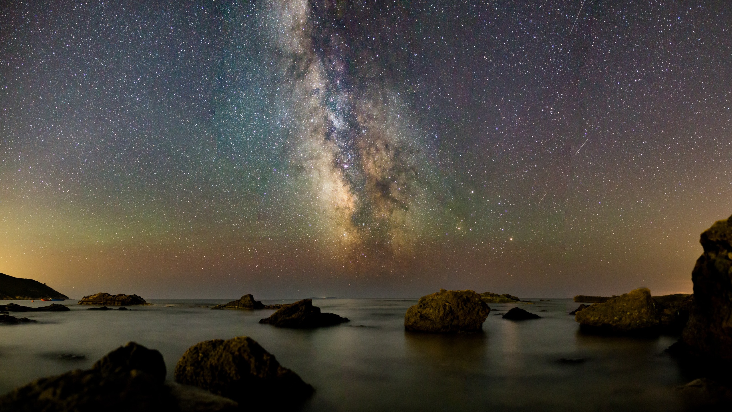 宇宙星空 大海壁纸