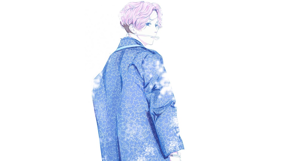 鹿晗 手绘 卡通 明星风尚壁纸