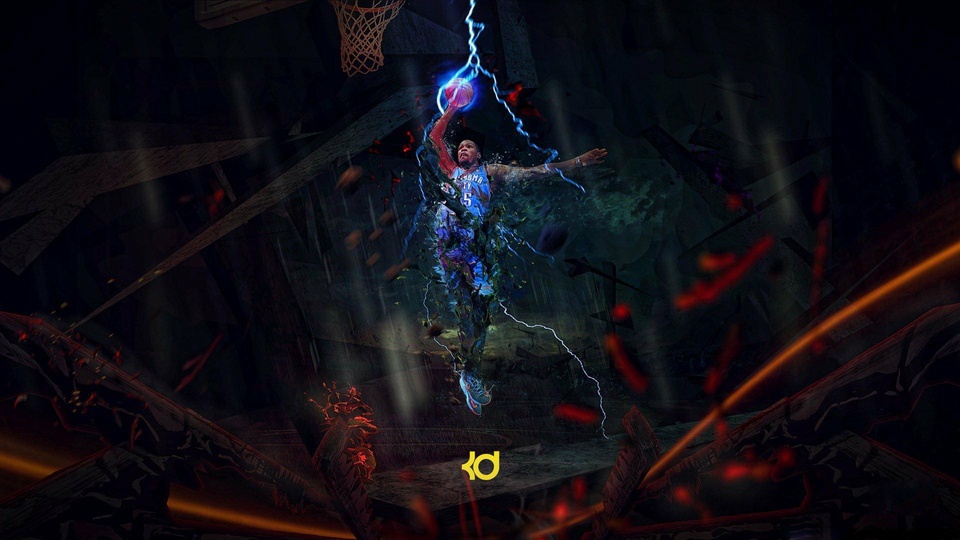 NBA 篮球 杜兰特 KD 雷霆 OKC 劲爆体育壁纸