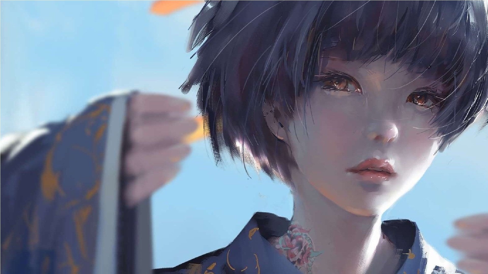 美女 鬼刀 动漫卡通壁纸