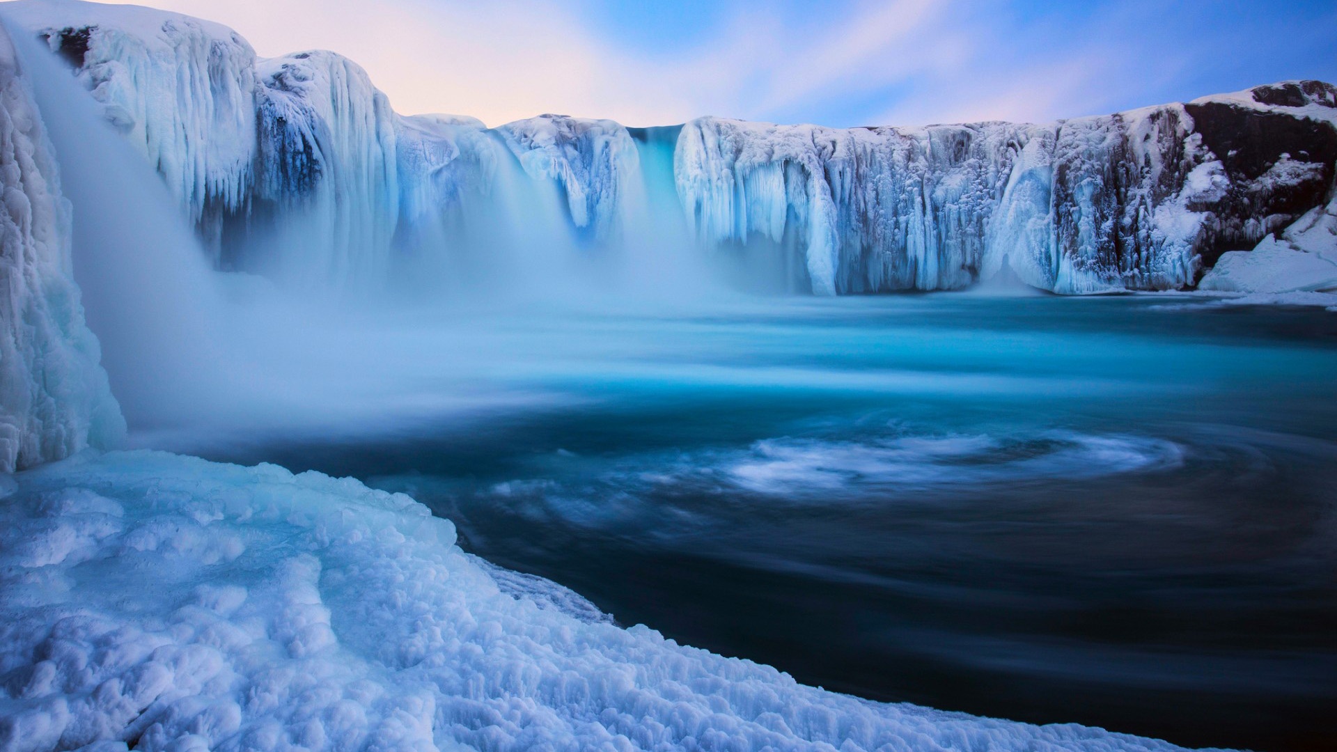 自然景观 冰岛 瀑布 冰 自然风景壁纸壁纸(风景静态壁纸) 