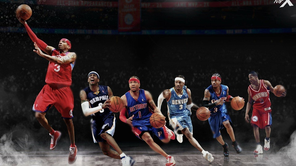 篮球 艾弗森 iverson 76人 3号 劲爆体育壁纸