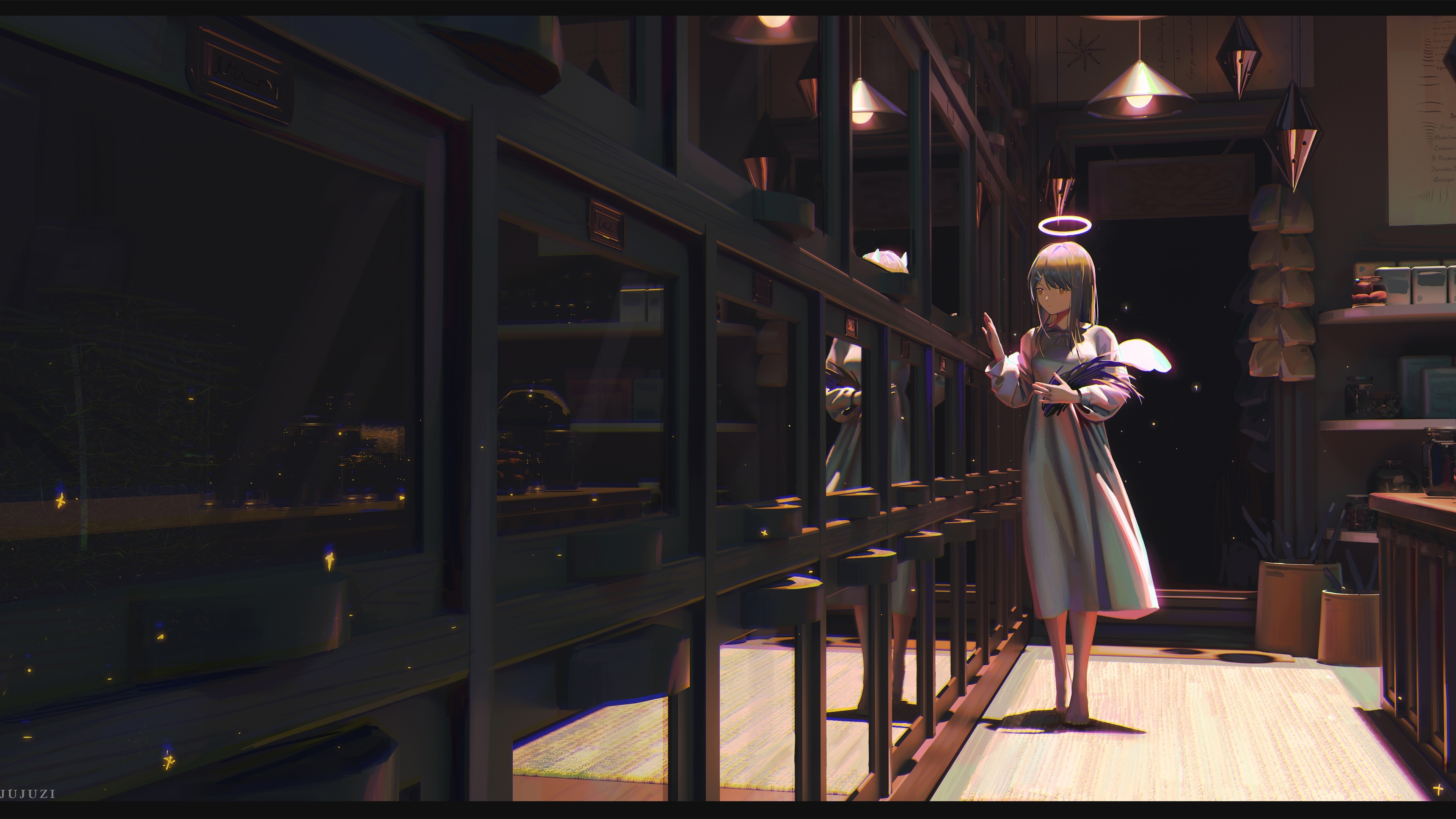 动漫插画唯美少女壁纸23