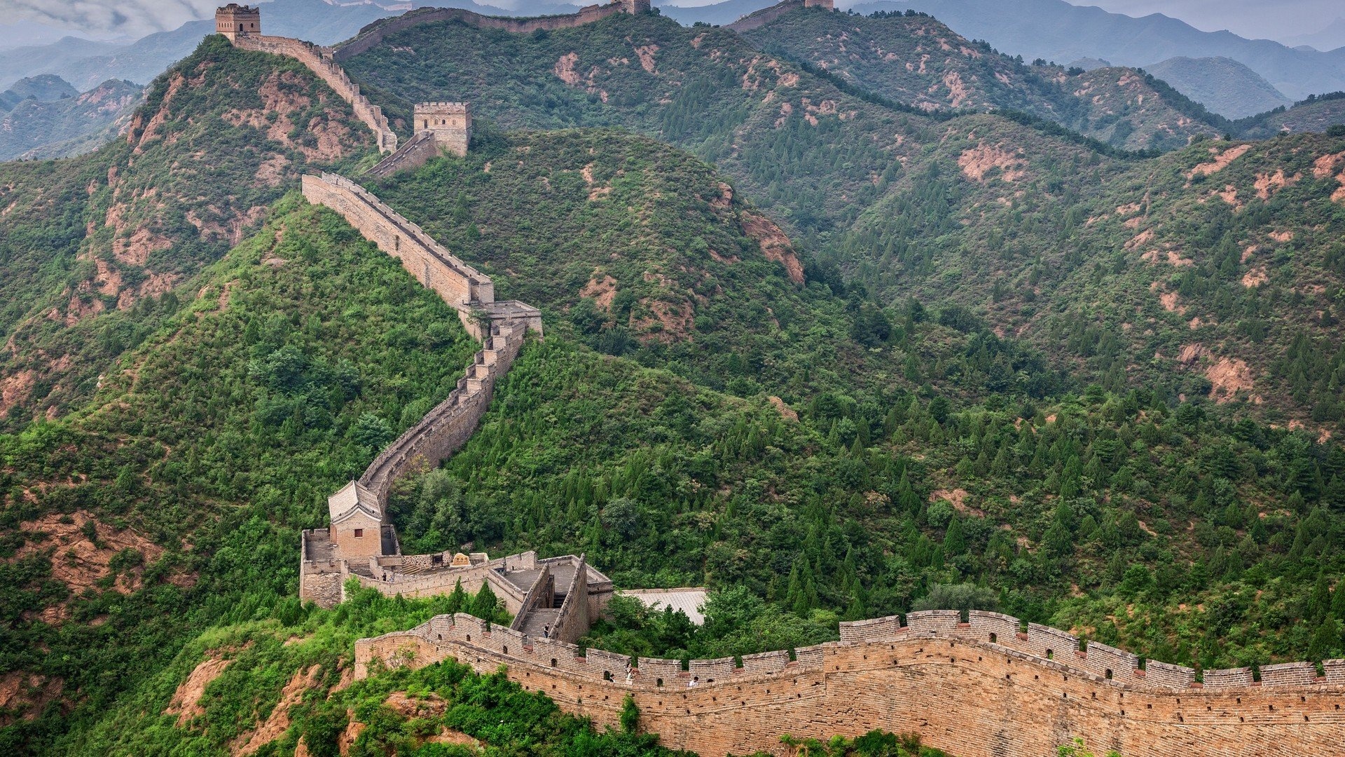 风景 万里长城 行为壮观 宽屏 风景大片壁纸