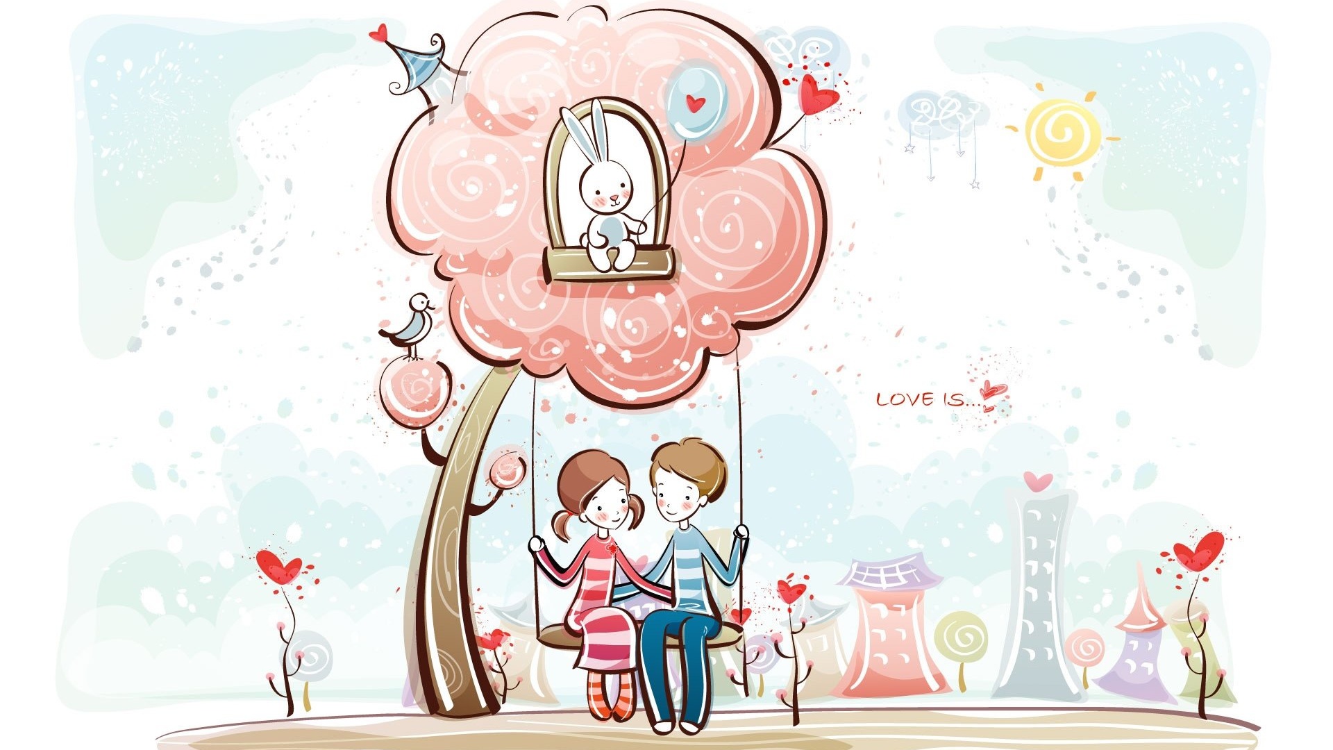 最美好的爱情样子-手绘|插画|商业插画|木木西子 - 原创作品 - 站酷 (ZCOOL)