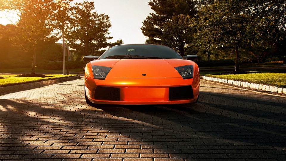 橙色 兰博基尼 Murcielago 壁纸壁纸