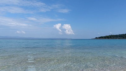 蔚蓝海面