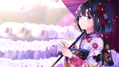 樱花飘落
