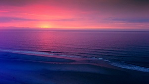 海边夕阳红