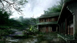 雨天古宅