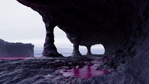 玫瑰紫色的海