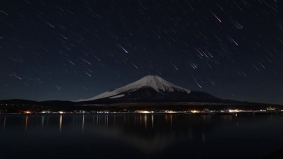 富士山星空