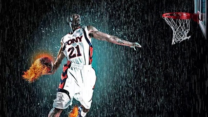 雨中篮球