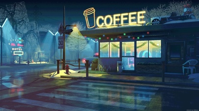 路边咖啡店