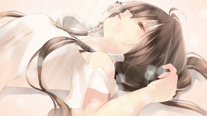 睡中少女唯美