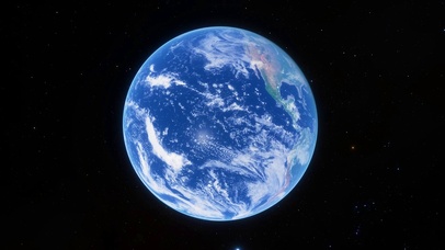 蓝色的地球