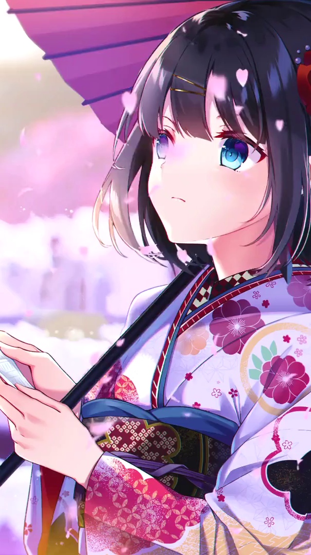 樱花飘落