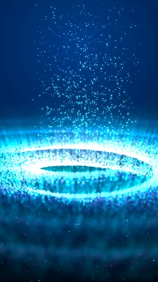 星空旋转粒子上升