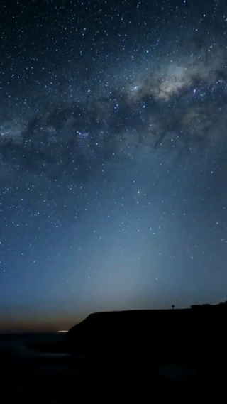 海洋夜晚的星空